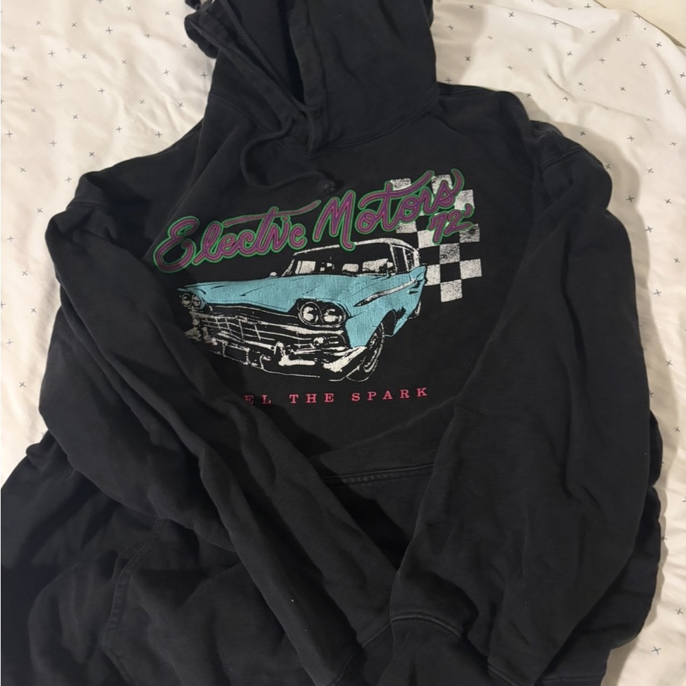 Brandy Melville Graphic Hoodie with Car Print